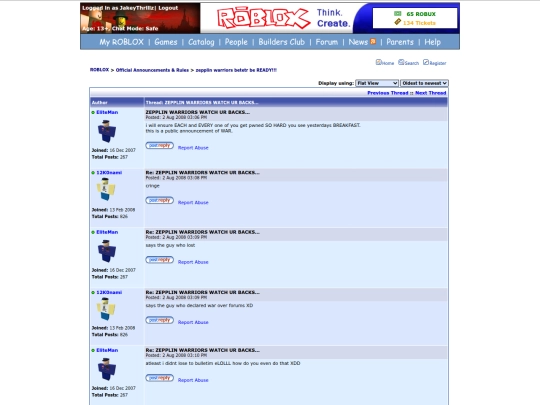 SillyAttemptsAtPortingPages/Thread6/Page1 screenshot