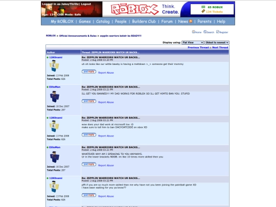 SillyAttemptsAtPortingPages/Thread6/Page2 screenshot