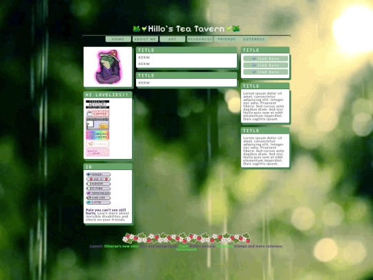 resources screenshot