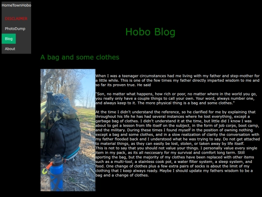 blog screenshot