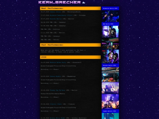 Events screenshot