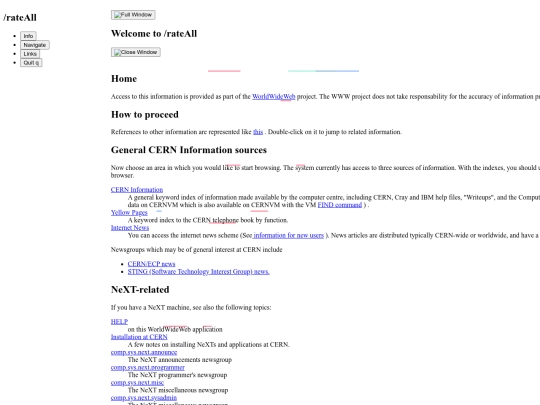 WorldWideWeb screenshot