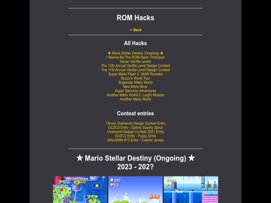 romhacks screenshot