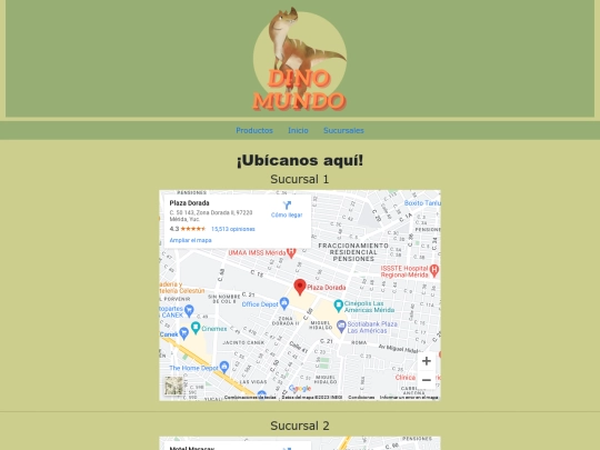 paginas/sucursales screenshot