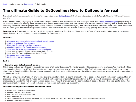 projects/big-tech-detox/degoogling screenshot