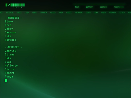 team screenshot