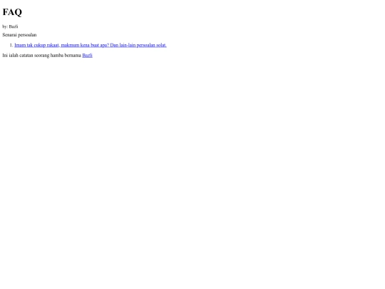 faq screenshot