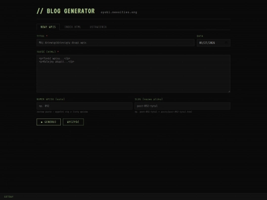 blog-generator screenshot