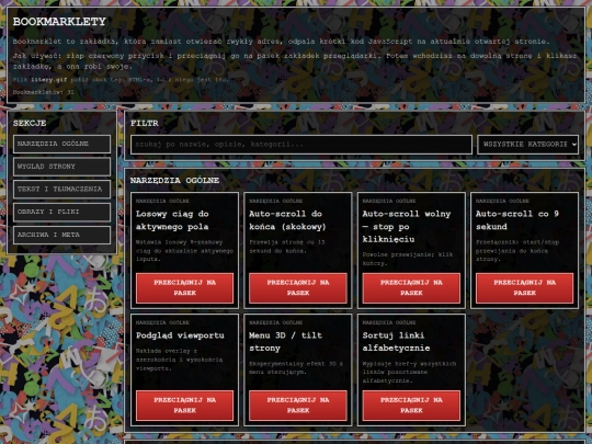 bookmarklety_stara_szkola screenshot