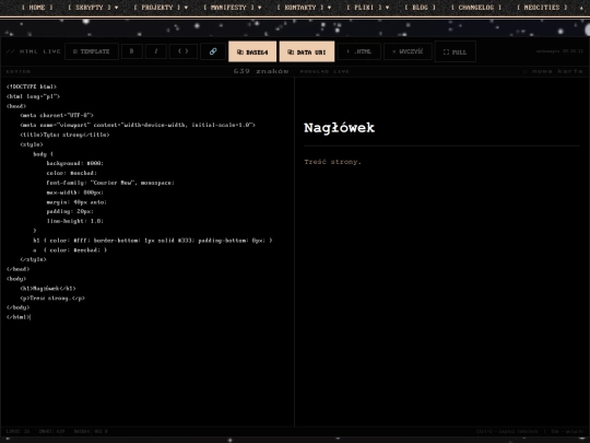 html-live screenshot