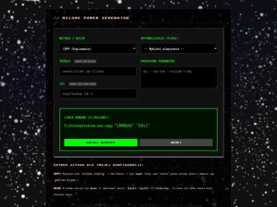 rclone screenshot