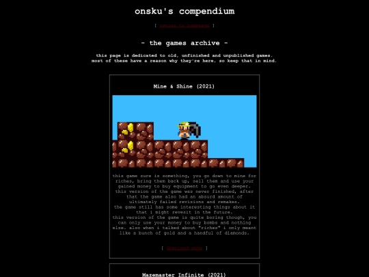 games screenshot