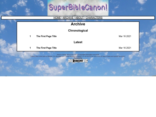 archive screenshot