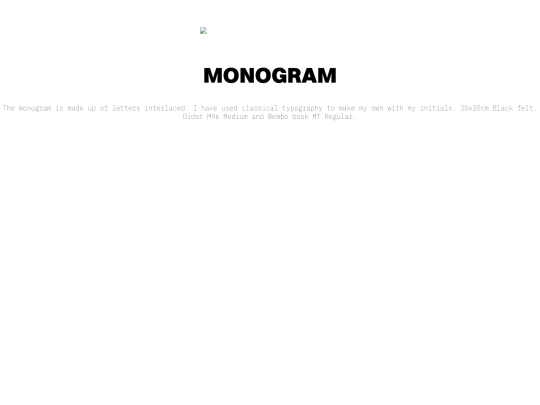 monograme screenshot