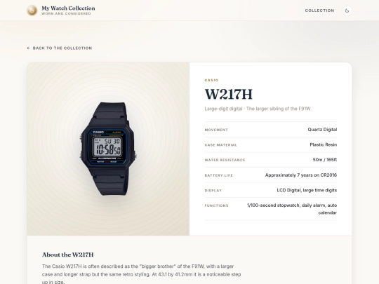 casio-w217h screenshot