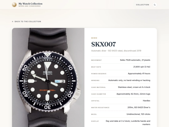 seiko-skx007 screenshot