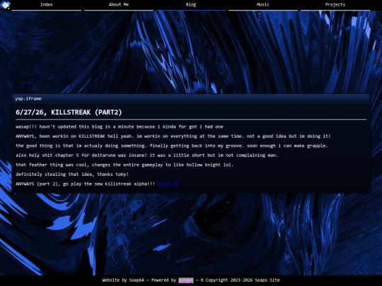 blog screenshot
