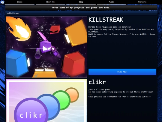 projects screenshot