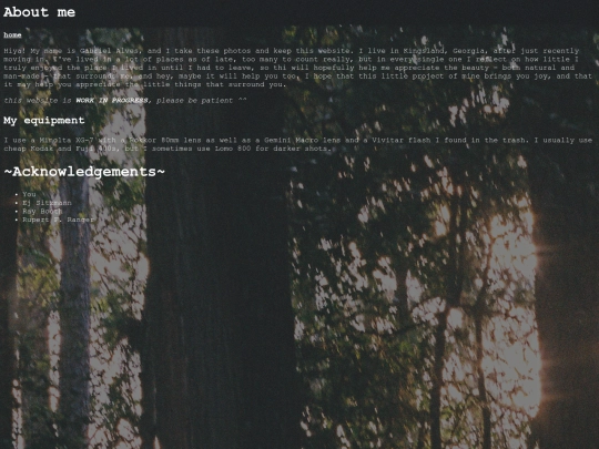 aboutme screenshot