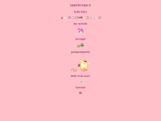 sanrio screenshot