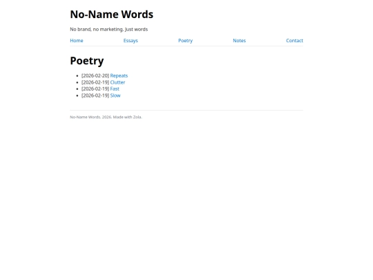 poetry screenshot