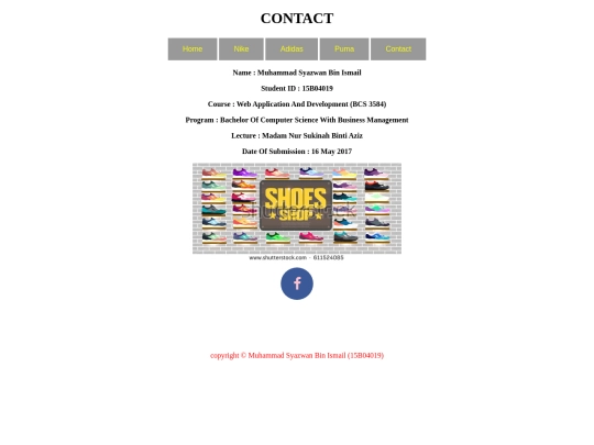 Contact screenshot