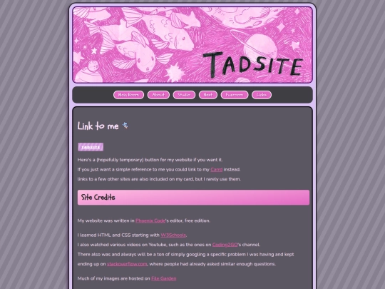 links screenshot