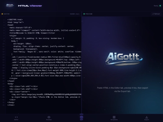 aigotit_live_html_editor_previewer (1) screenshot