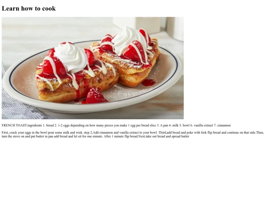 cookbook screenshot