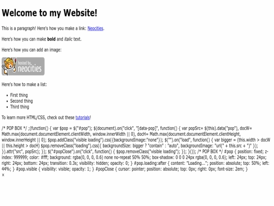 index screenshot