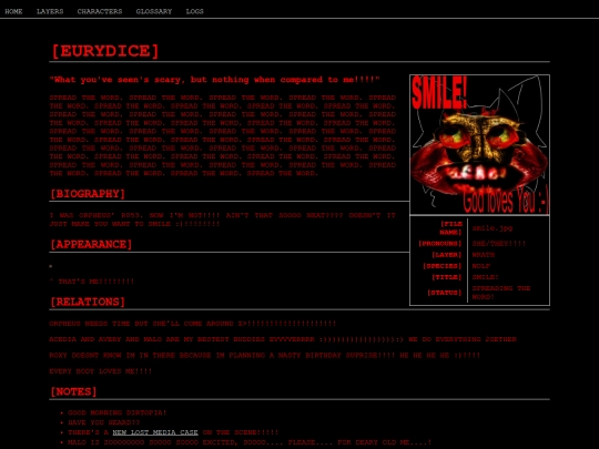 L1MLOGS/CHARACTERS/EURYDICE screenshot