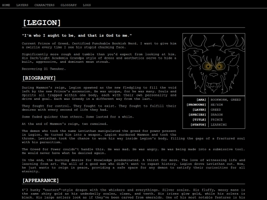L1MLOGS/CHARACTERS/LEGION screenshot