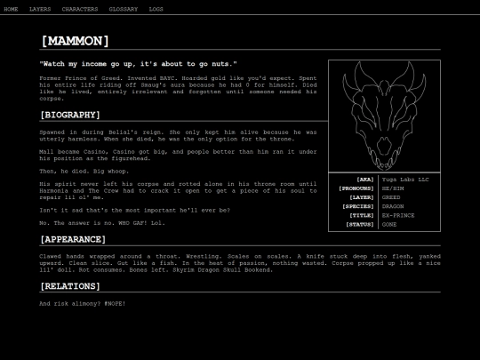 L1MLOGS/CHARACTERS/MAMMON screenshot