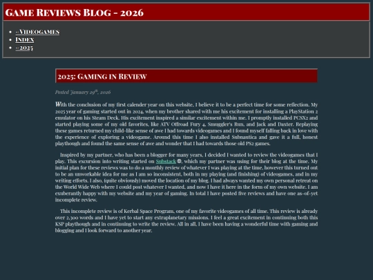 Videogames/GameReviews2026 screenshot