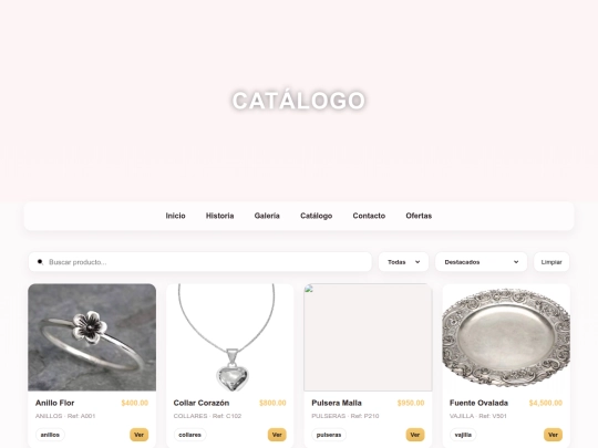 catalogo screenshot