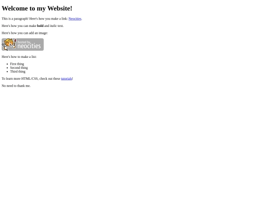 index screenshot