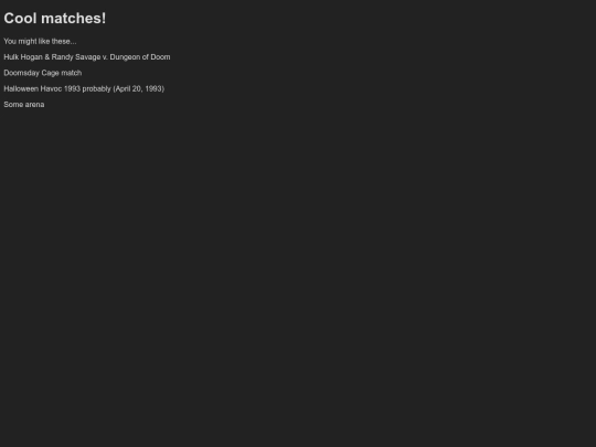 bloww/matches screenshot