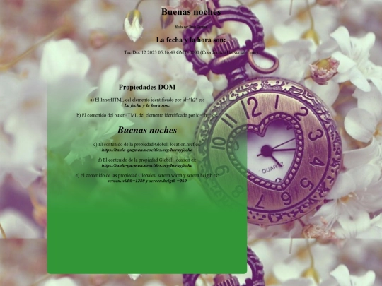 horayfecha screenshot