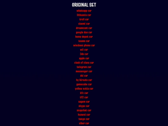 oldlist screenshot