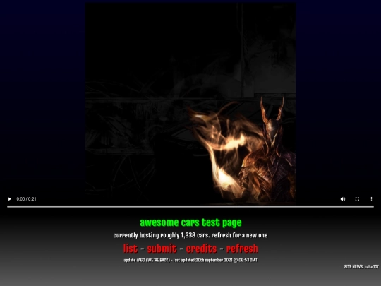 testpage screenshot