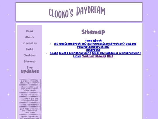PAGES/sitemap screenshot