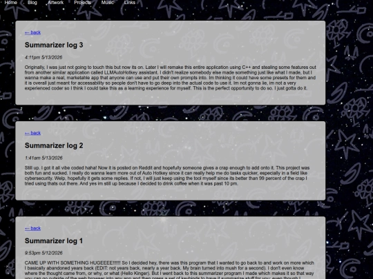 blog screenshot