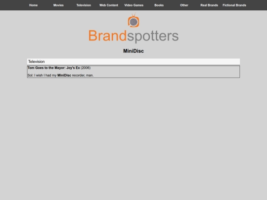 brandspotters/brands/minidisc screenshot
