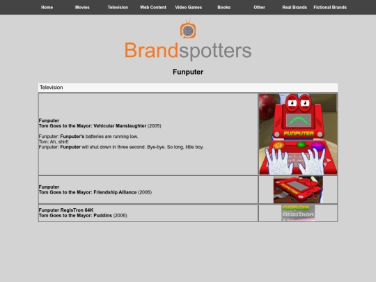 brandspotters/fictionalbrands/funputer screenshot