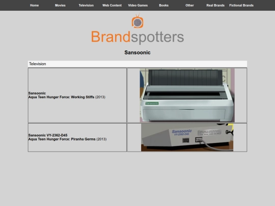 brandspotters/fictionalbrands/sansoonic screenshot