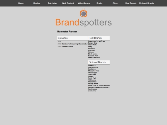 brandspotters/web/homestarrunner screenshot