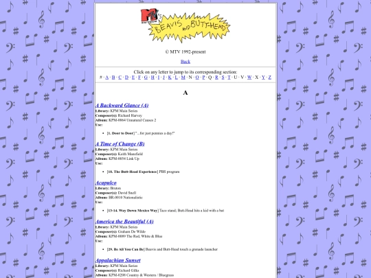 stockmusic/beavisandbutthead screenshot