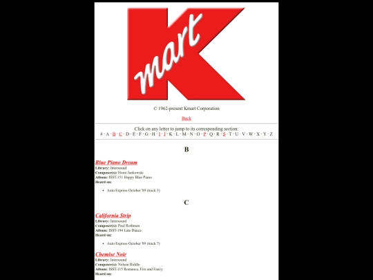 stockmusic/kmart screenshot