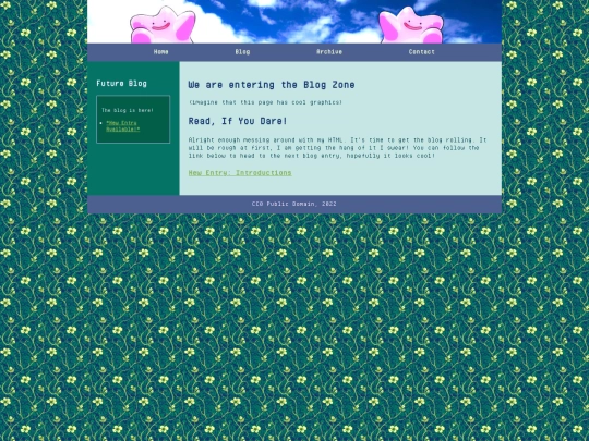 blog screenshot