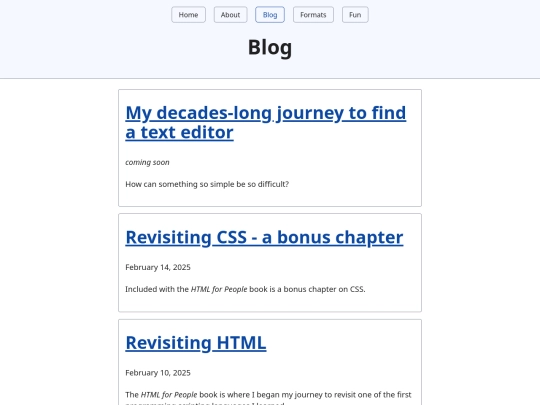 blog screenshot